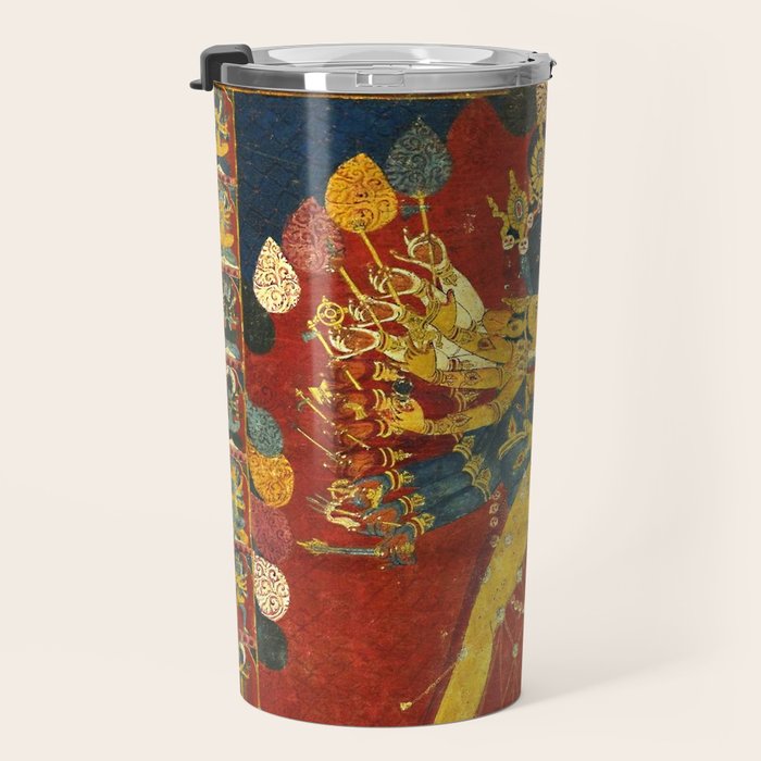 Tibetan Buddhist Kalachakra Wheel Time 1400s Travel Mug Gallery Image 3
