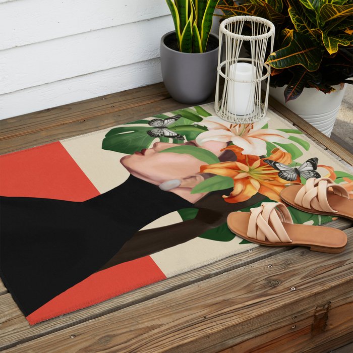 Floral Serenity Outdoor Rug Gallery Image 2