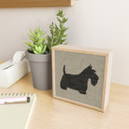 Scottish Terrier | Black Scottie Dog Silhouette Mini Art Print Gallery Image 2