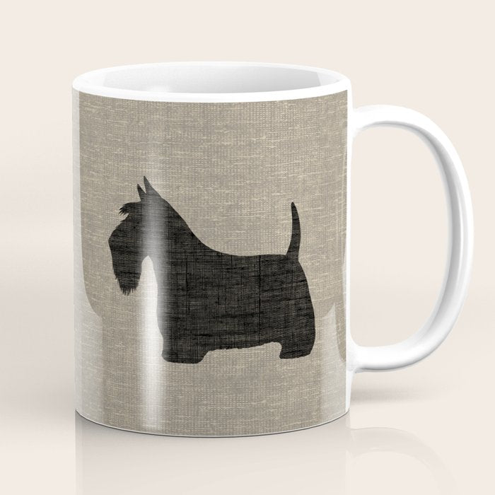 Scottish Terrier | Black Scottie Dog Silhouette Coffee Mug Gallery Image 1