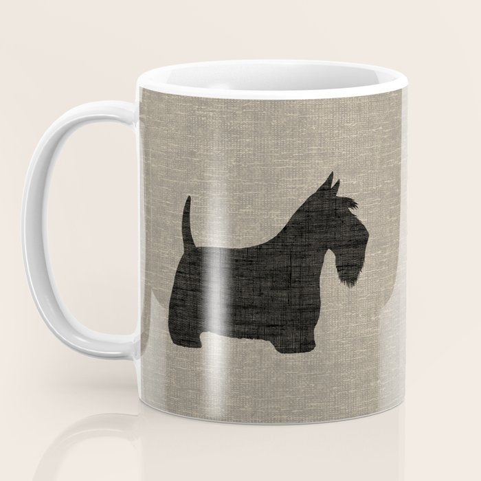 Scottish Terrier | Black Scottie Dog Silhouette Coffee Mug Gallery Image 3