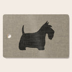 Scottish Terrier | Black Scottie Dog Silhouette Cutting Board Gallery Image 1