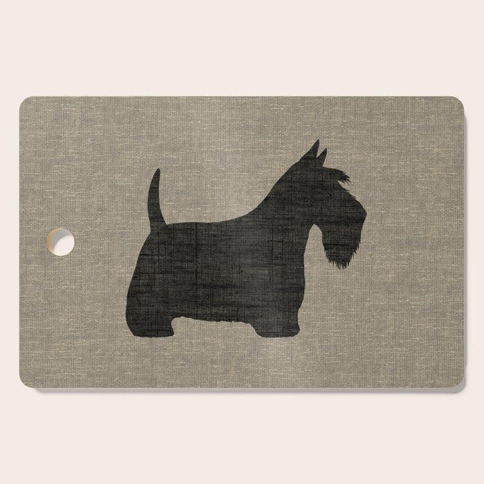 Scottish Terrier | Black Scottie Dog Silhouette Cutting Board Gallery Image 1