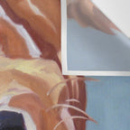 Golden Retriever Puppy Original Oil Painting Wall Tapestry Gallery Image 3