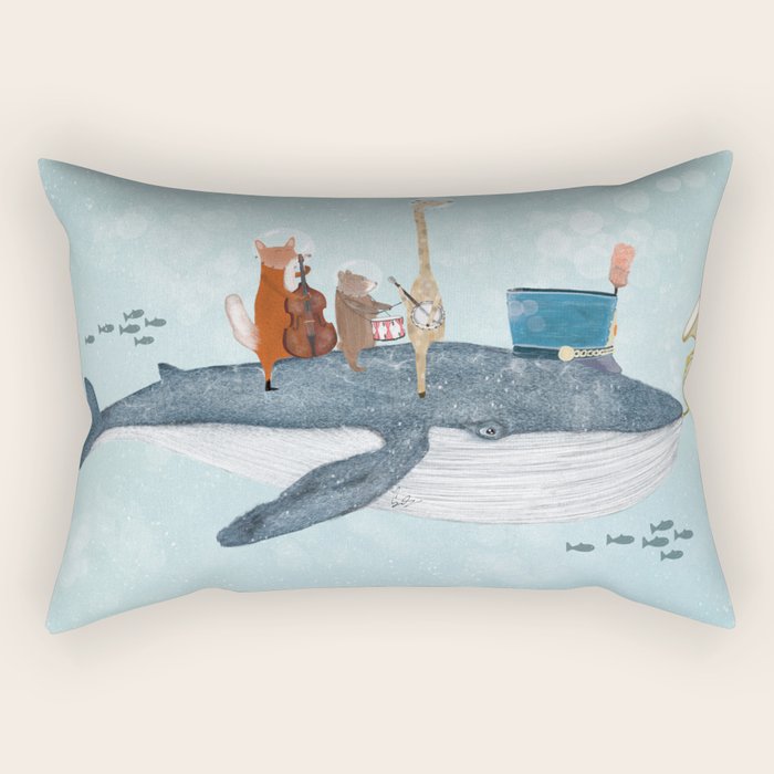 whale song Rectangular Pillow Gallery Image 2