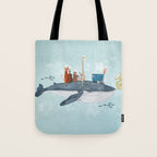 whale song Tote Bag Gallery Image 1