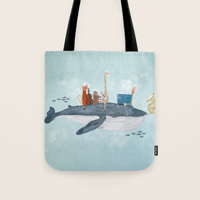 whale song Tote Bag Gallery Image 1