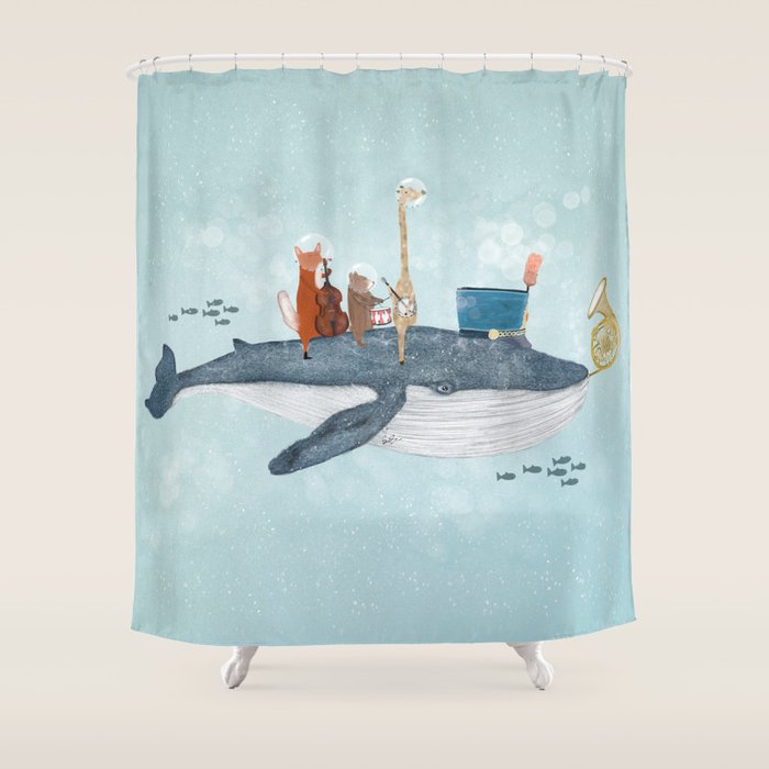 whale song Shower Curtain Gallery Image 1