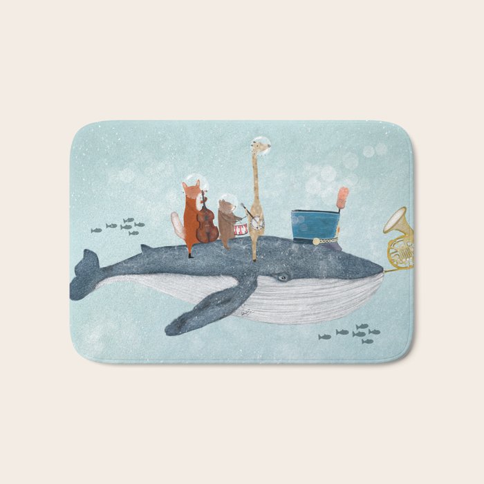 whale song Bath Mat Gallery Image 1