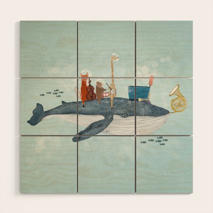 whale song Wood Wall Art Gallery Image 1