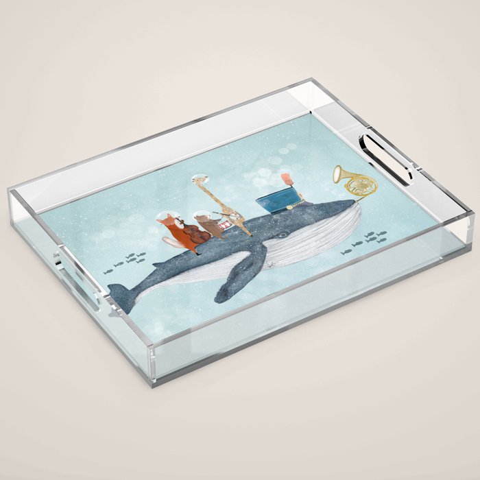 whale song Acrylic Tray Gallery Image 1