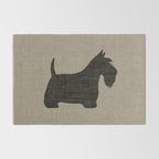 Scottish Terrier | Black Scottie Dog Silhouette Rug Gallery Image 2