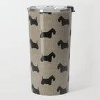 Scottish Terrier | Black Scottie Dog Silhouette Travel Mug Gallery Image 2