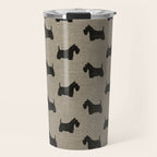 Scottish Terrier | Black Scottie Dog Silhouette Travel Mug Gallery Image 1