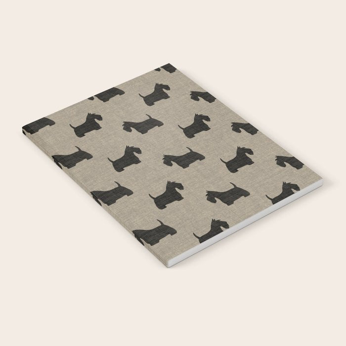 Scottish Terrier | Black Scottie Dog Silhouette Notebook Gallery Image 2
