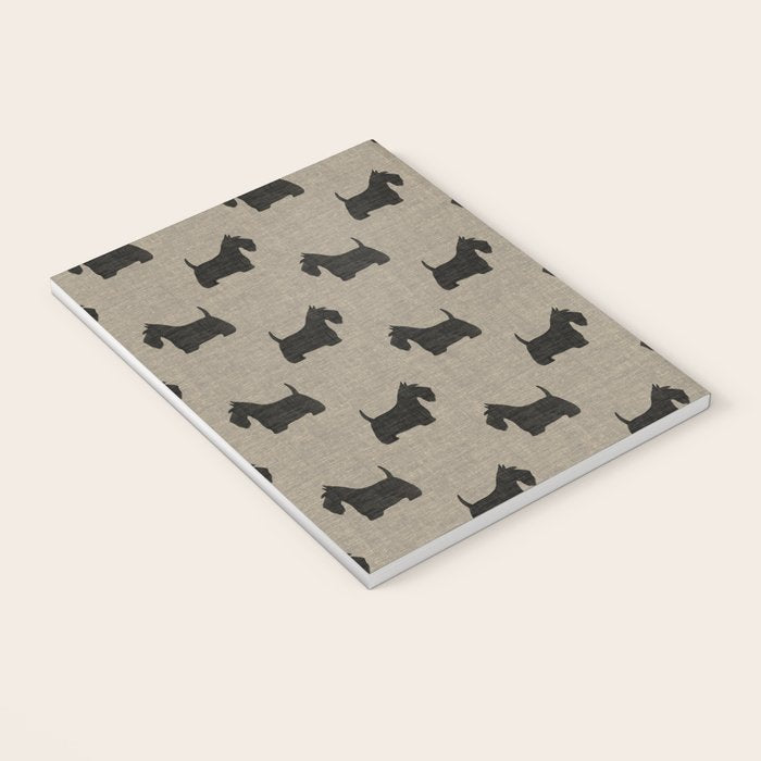 Scottish Terrier | Black Scottie Dog Silhouette Notebook Gallery Image 3