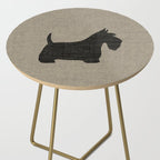 Scottish Terrier | Black Scottie Dog Silhouette Side Table Gallery Image 2
