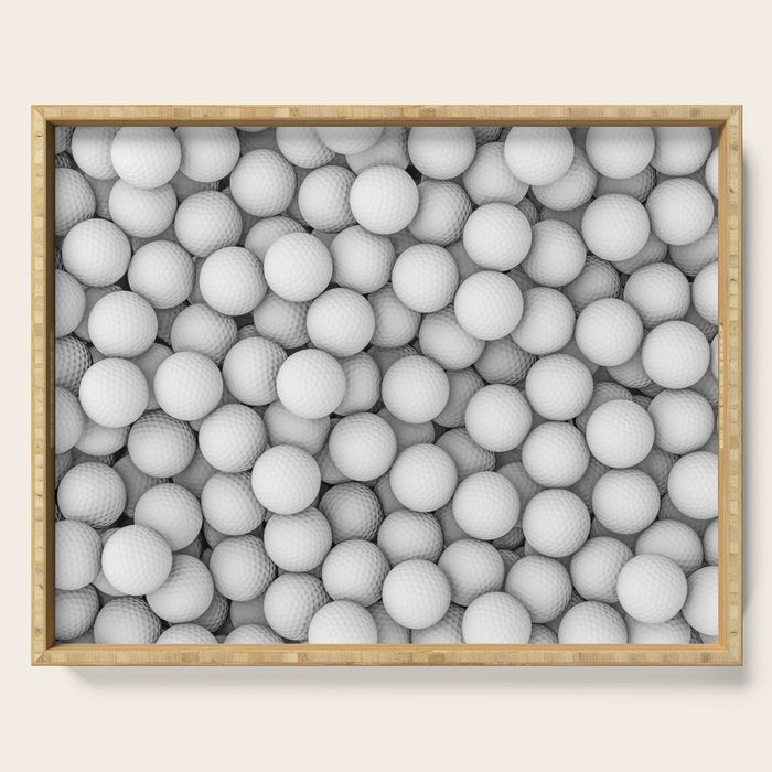 Golf balls Serving Tray Gallery Image 1
