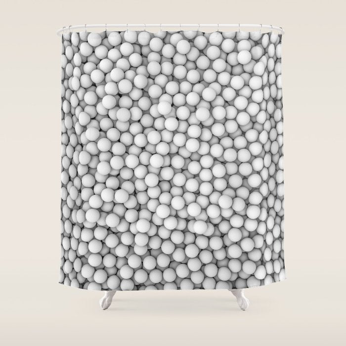 Golf balls Shower Curtain Gallery Image 1