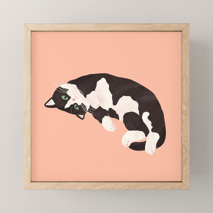 Oreo Cat Mini Art Print Gallery Image 1