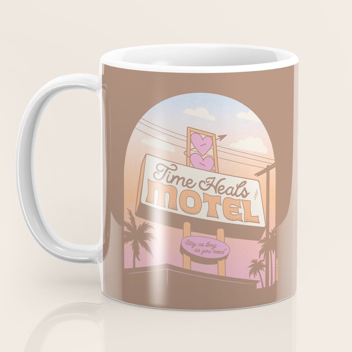 TIME HEALS - Mocha Mousse - Inspired by PANTONE 17 1230 Mocha Mousse Coffee Mug Gallery Image 3