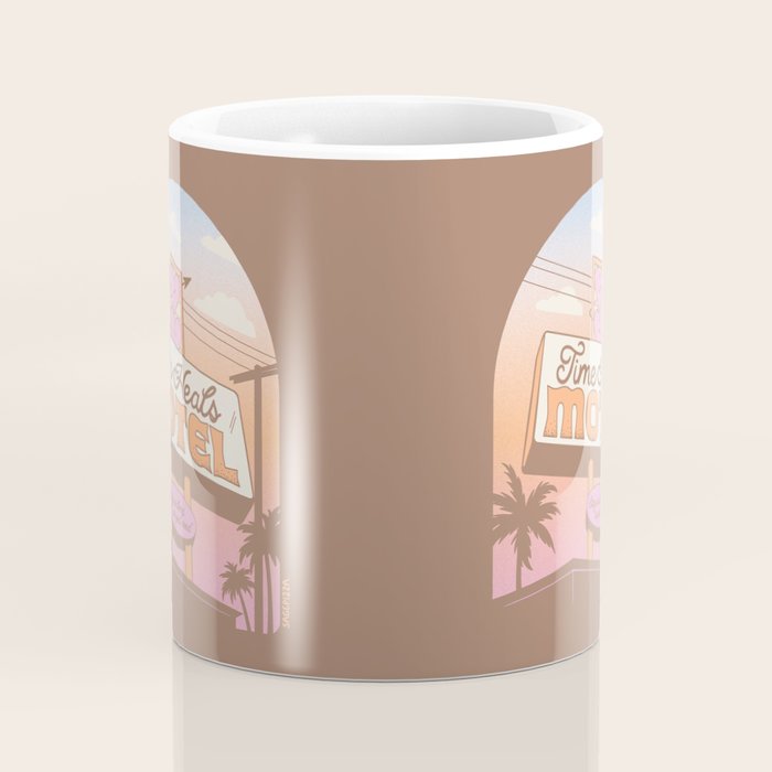 TIME HEALS - Mocha Mousse - Inspired by PANTONE 17 1230 Mocha Mousse Coffee Mug Gallery Image 4