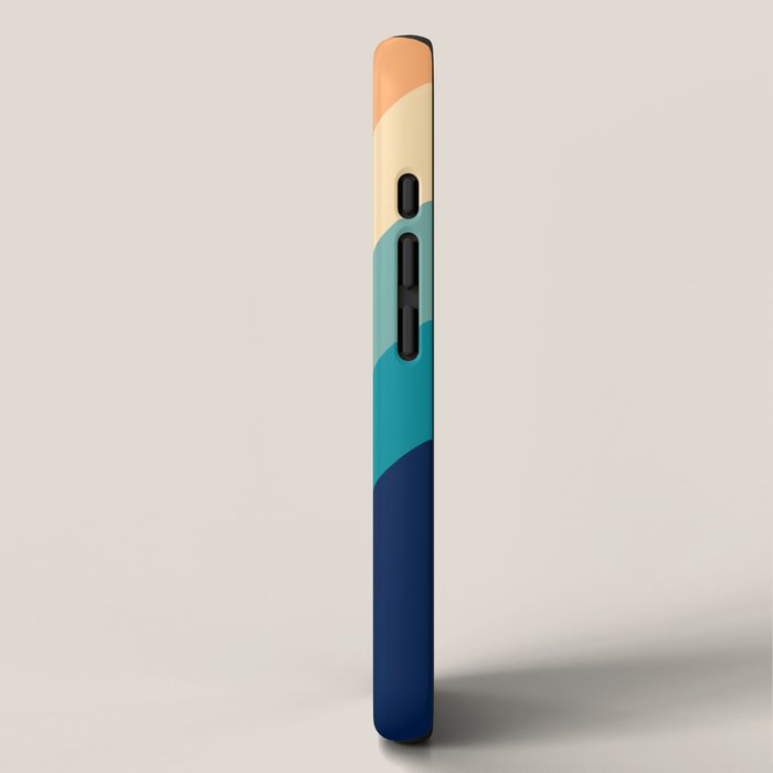 Dafun - Colorful Vintage Vibes 70s Style Retro Stripes iPhone Case Gallery Image 2
