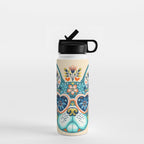 Cute French bulldog and heart shaped sunglasses  Water Bottle Gallery Image 1