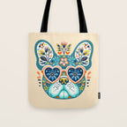 Cute French bulldog and heart shaped sunglasses  Tote Bag Gallery Image 1