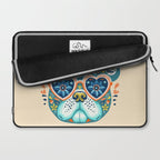 Cute French bulldog and heart shaped sunglasses  Laptop Sleeve Gallery Image 2