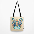 Cute French bulldog and heart shaped sunglasses  Tote Bag Gallery Image 2