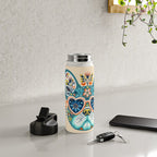 Cute French bulldog and heart shaped sunglasses  Water Bottle Gallery Image 4