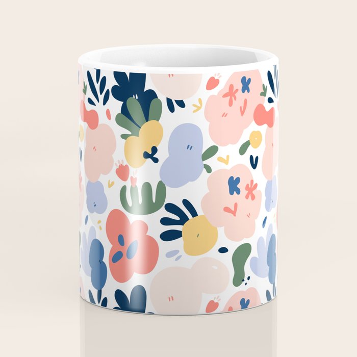 Abstract organic nature art pattern Coffee Mug Gallery Image 4
