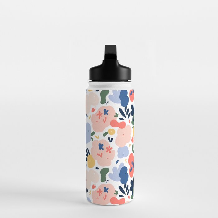 Abstract organic nature art pattern Water Bottle Gallery Image 3