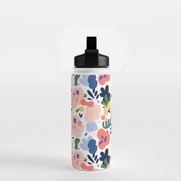 Abstract organic nature art pattern Water Bottle Gallery Image 2