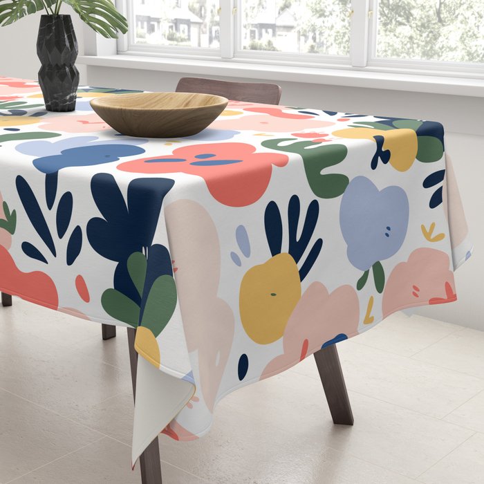 Abstract organic nature art pattern Tablecloth Gallery Image 3