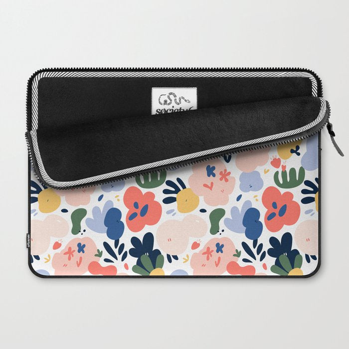 Abstract organic nature art pattern Laptop Sleeve Gallery Image 2