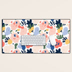 Abstract organic nature art pattern Desk Mat Gallery Image 1
