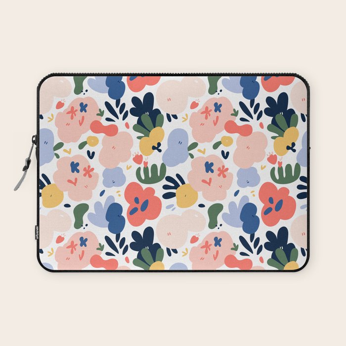 Abstract organic nature art pattern Laptop Sleeve Gallery Image 1