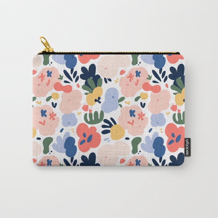 Abstract organic nature art pattern Carry All Pouch Gallery Image 1