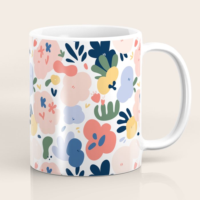 Abstract organic nature art pattern Coffee Mug Gallery Image 1