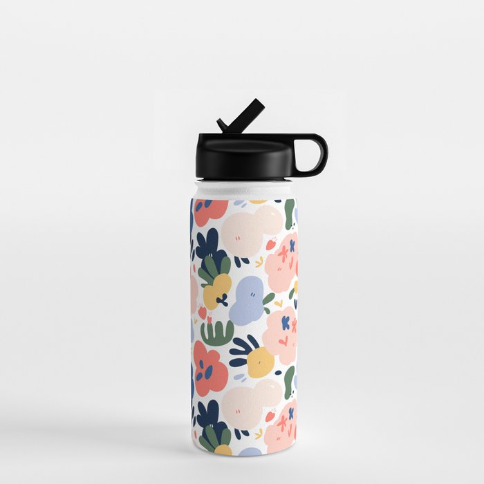 Abstract organic nature art pattern Water Bottle Gallery Image 1