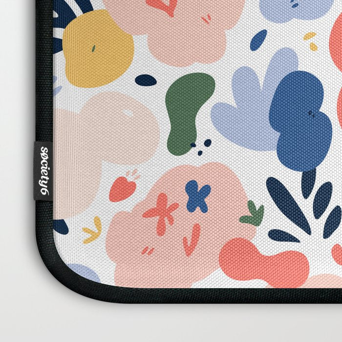 Abstract organic nature art pattern Laptop Sleeve Gallery Image 3