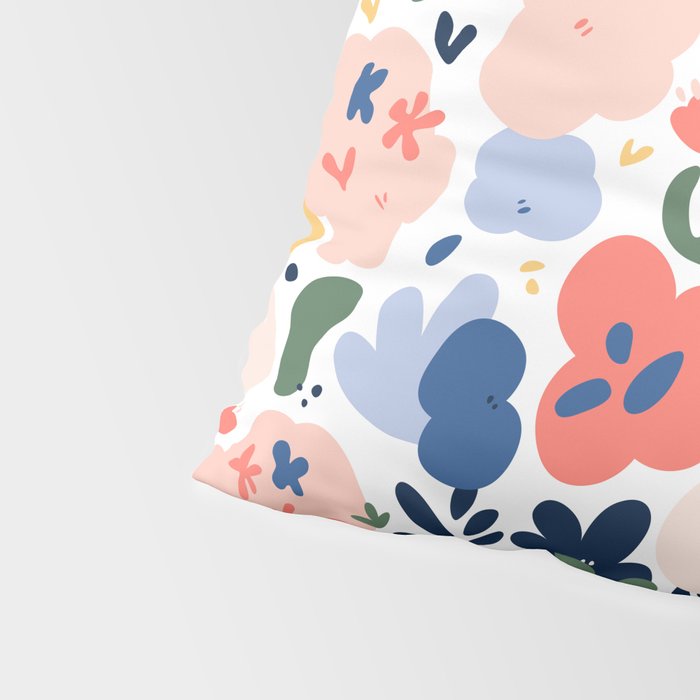 Abstract organic nature art pattern Pillow Sham Gallery Image 4