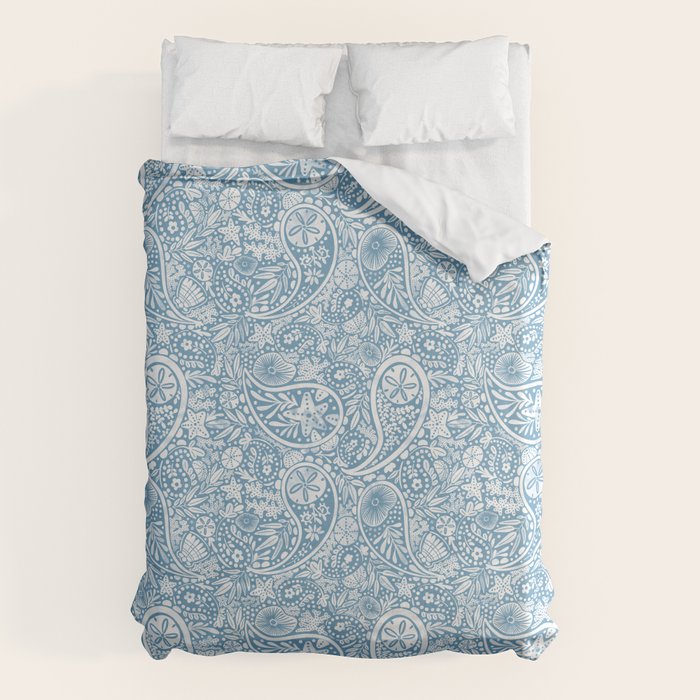 Oceanic Paisley Charm Duvet Cover Gallery Image 1