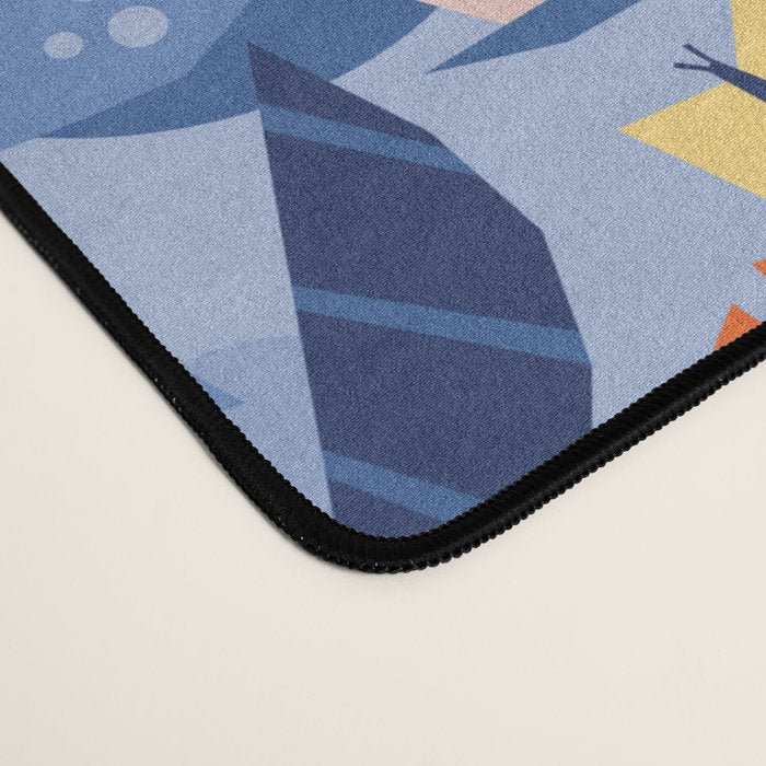 Frog in a pond pattern Desk Mat Gallery Image 4