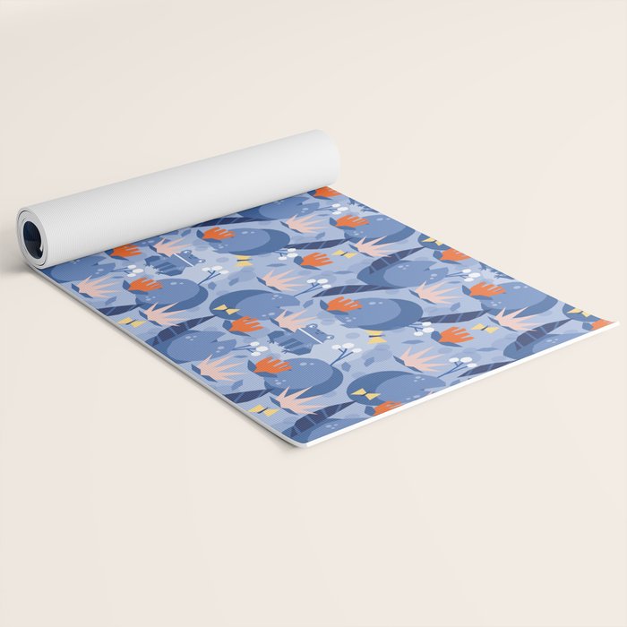 Frog in a pond pattern Yoga Mat Gallery Image 2
