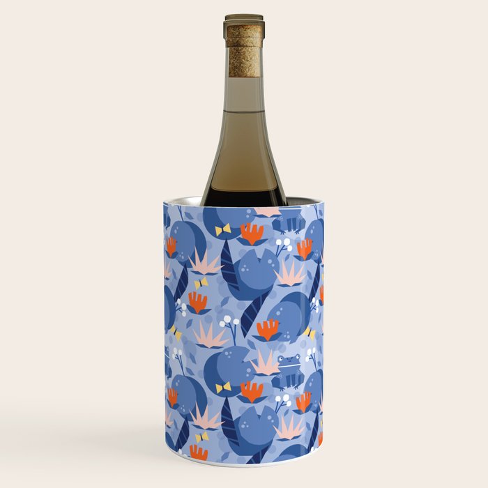 Frog in a pond pattern Wine Chiller Gallery Image 1