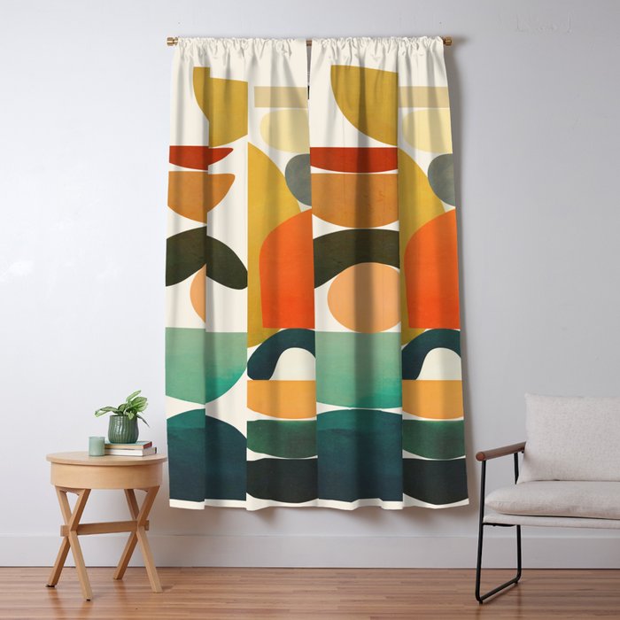 Modern Abstract Art 72 Window Curtain Gallery Image 1