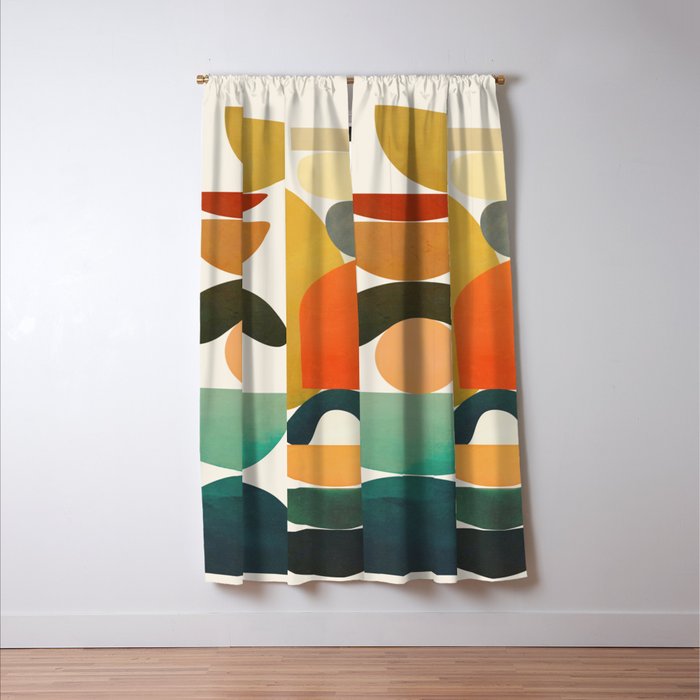 Modern Abstract Art 72 Window Curtain Gallery Image 3